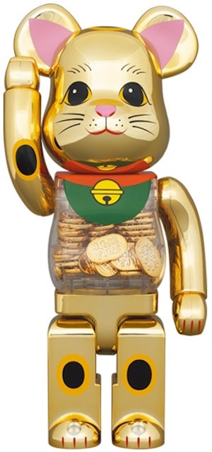 Bearbrick Lucky Cat Gold Costume Edition 1000%Bearbrick Lucky Cat Gold  Costume Edition 1000% - OFour