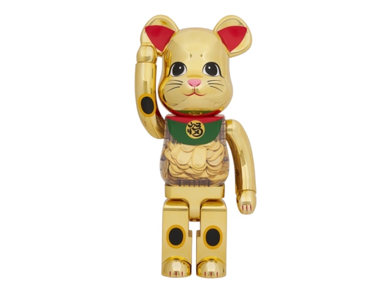 Bearbrick Maneki Neko Gold Plated 1000% - US