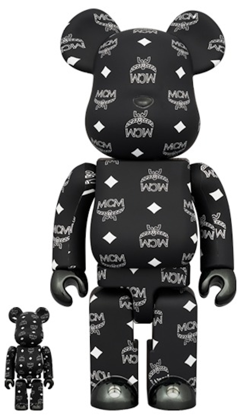 Bearbrick MCM 100% & 400% Set Black