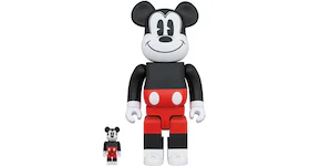 Bearbrick Mickey Mouse 2020 100% & 400% Set R&W Ver.