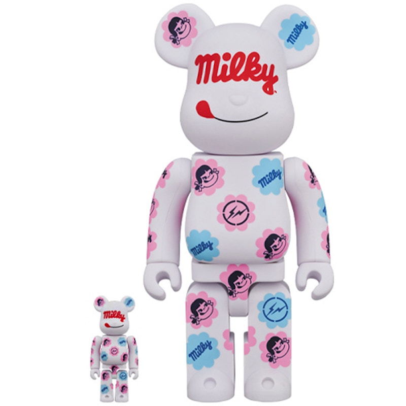 Bearbrick MILKY THE CONVENI MILKY 100% u0026 400% Set White - US