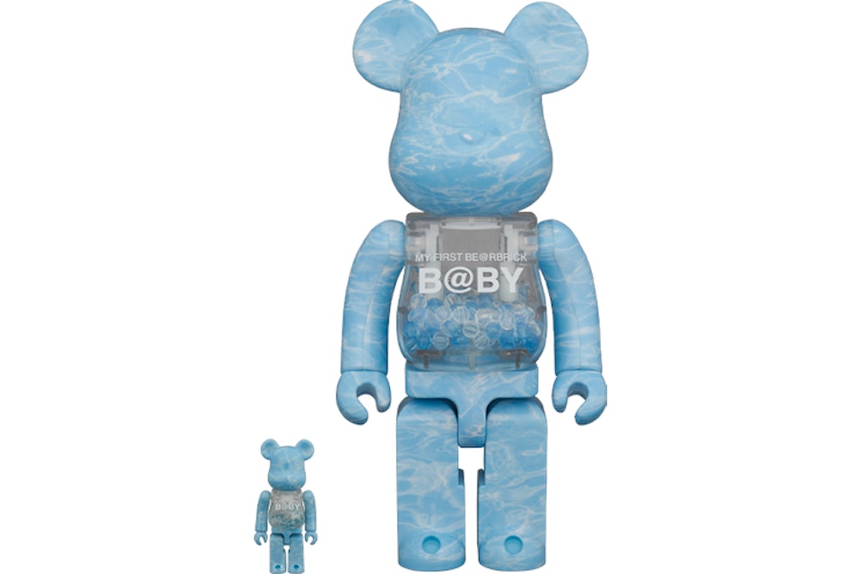 Bearbrick MY FIRST BE @ RBRICK B @ BY WATER CREST Ver. 100% & 400% Set