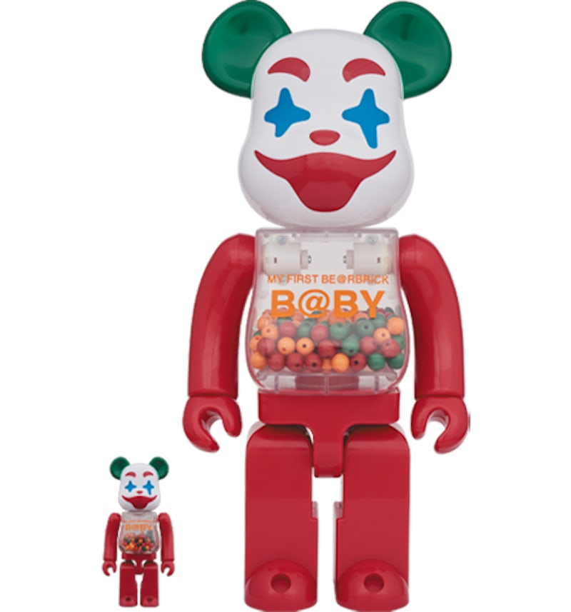 MY FIRST BE@RBRICK Ver. 100% & 400% Bearbrick MY FIRST BE@RBRICK Jester Ver. 100% & 400% Set Red