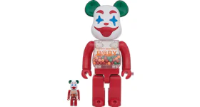 Bearbrick MY FIRST BE@RBRICK Jester Ver. 100% & 400% Set Red Multicolor