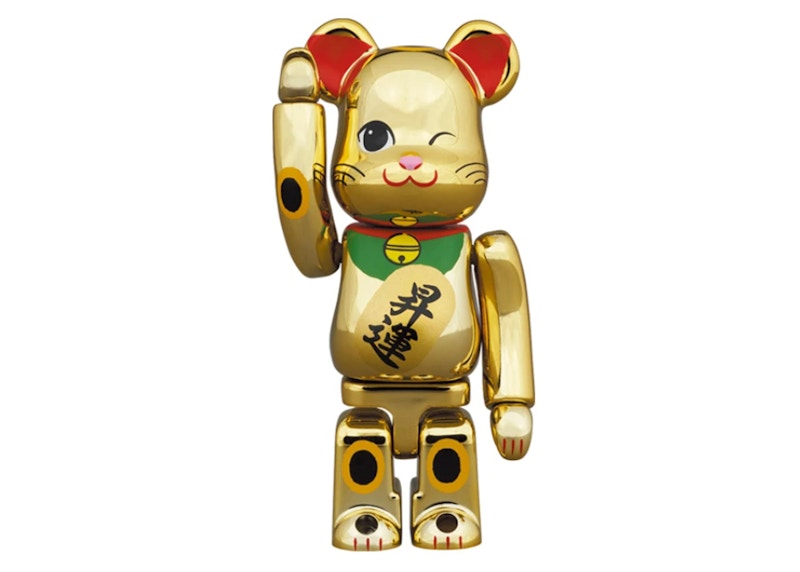 Bearbrick Maneki Neko Rising Fortune 2 Gold Panzerung 100