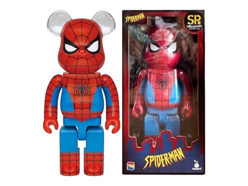 Bearbrick Marvel Spider-Man (Clear Ears) Happy Lottery 400% - US