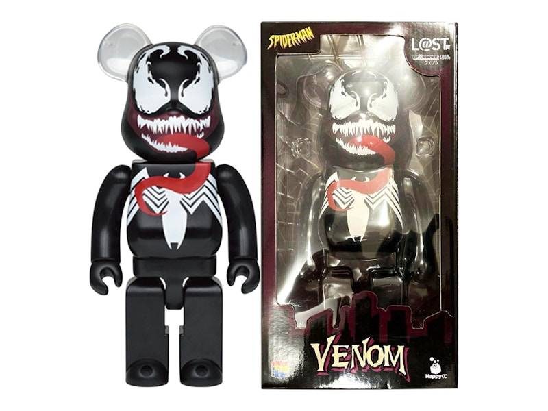 【新品】BE@RBRICK 400% VENOM Sakura Bearbrick Venom 400% Happy Kuji Last Spider-man Be@rbrick Medicom