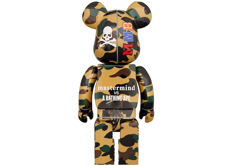 Bearbrick Mastermind vs Bape(R) 1000% Yellow Camo - US