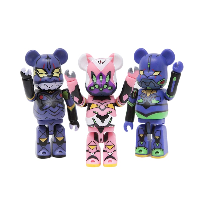 Bearbrick Medicom Evangelion Eva 100% (Set of 3) Purple/Pink - JP