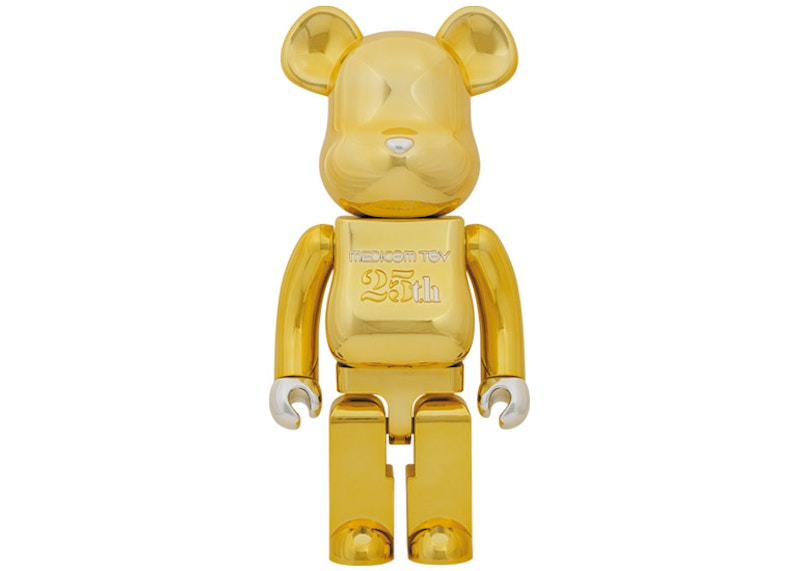 Bearbrick Medicom Toy Plus 1000% Gold Chrome - US