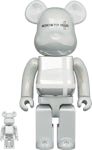 Bearbrick Medicom Toy Plus 100% & 400% Set Gold Chrome Ver. - US