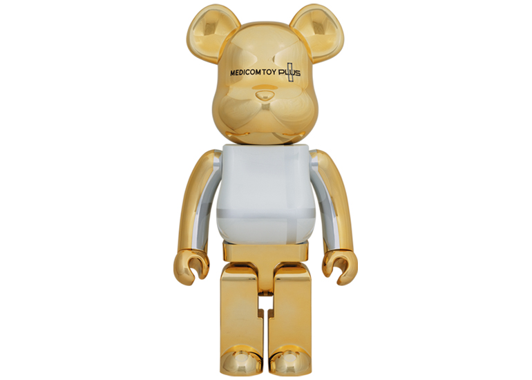 Bearbrick Medicom Toy Plus 1000% Gold Chrome - SS21