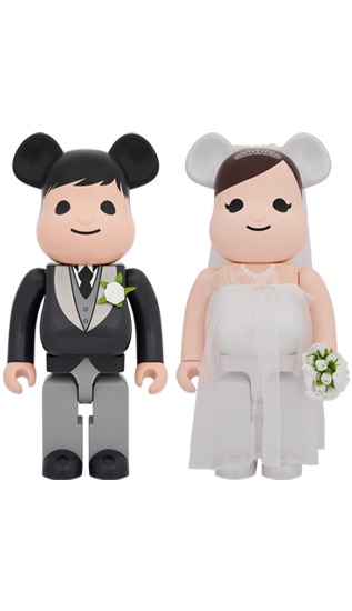 Bearbrick Medicom Toy Plus Greeting Marriage #3 1000%