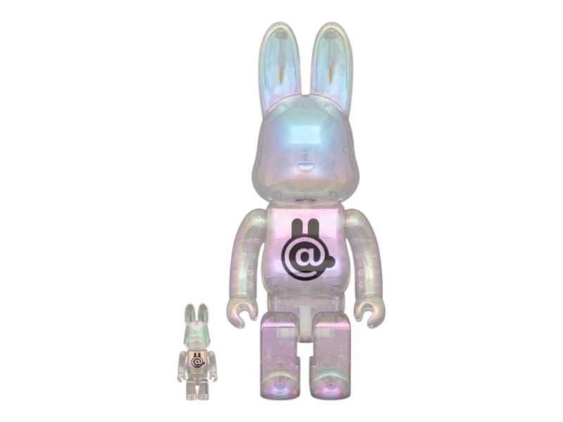 Bearbrick Medicom Toy Tokyo R@bbrick Clear Chrome 100% & 400