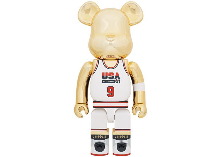 Bearbrick Michael Jordan 1992 Team USA (Dream Team) 1000% Gold ...