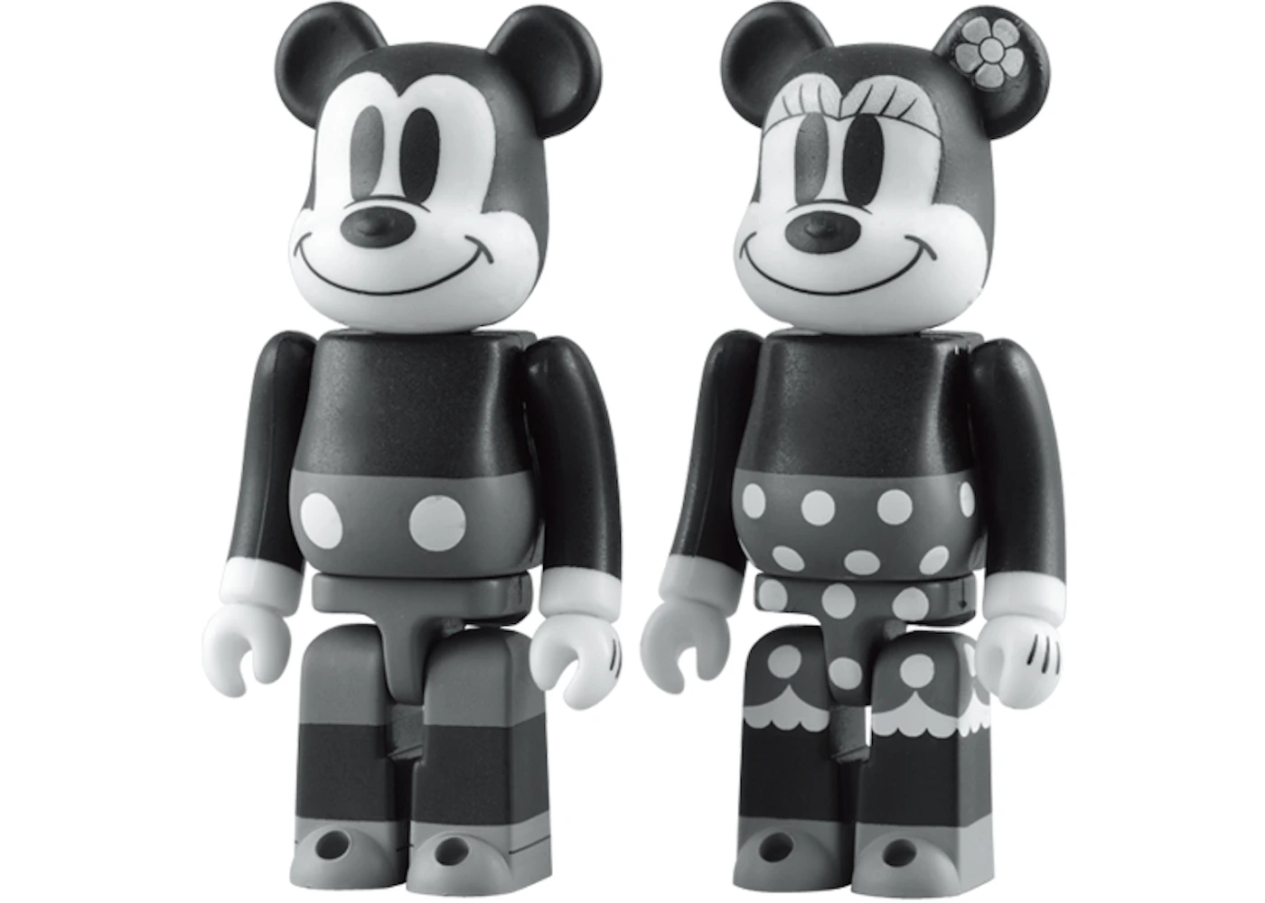 Search Editor Cemetery Bearbrick Mickey Mouse & Minnie Mouse Black & White Ver. 100% 2 Pack Black/ White - US