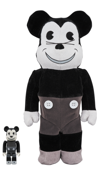Bearbrick Mickey Mouse (Vintage Bu0026W Ver.) 100% u0026 400% Set Black - US