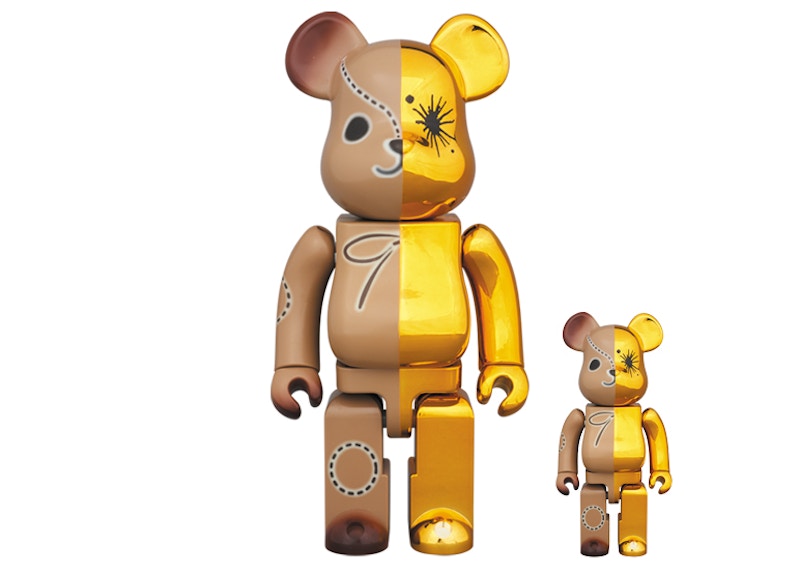 ミハラヤスヒロ BE@RBRICK MEDICOM Gold×Brown-