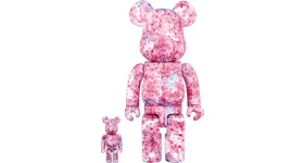 Bearbrick Mika Ninagawa Sakura 100% & 400% Set Pink