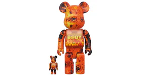 Bearbrick My First BaBy "Flame" 100% & 400% Set