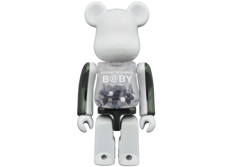 Bearbrick My First Baby 100% & 400% Set Black & White Chrome Ver. - US