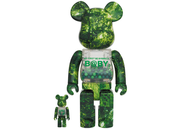 Bearbrick My First Baby 100% & 400% Set Forest Green