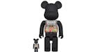 Bearbrick My First Baby 100% & 400% Set Matte Black Glow