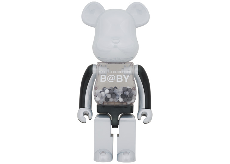 Bearbrick My First Baby 1000% Black & White Chrome Ver. - US