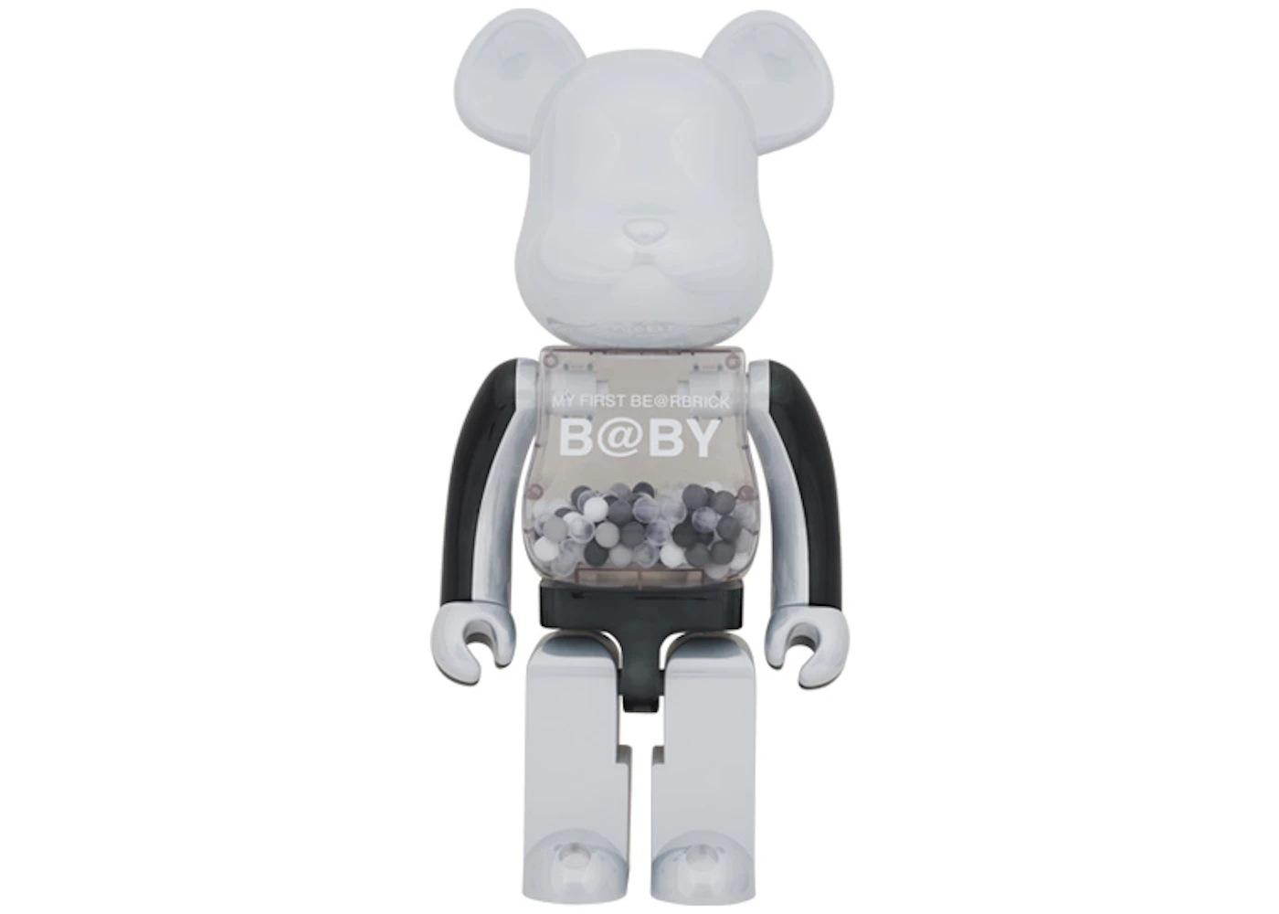 Bearbrick My First Baby 1000 Black White Chrome Ver Us Bearbrick My First Baby 1000 Black White Chrome Ver Us