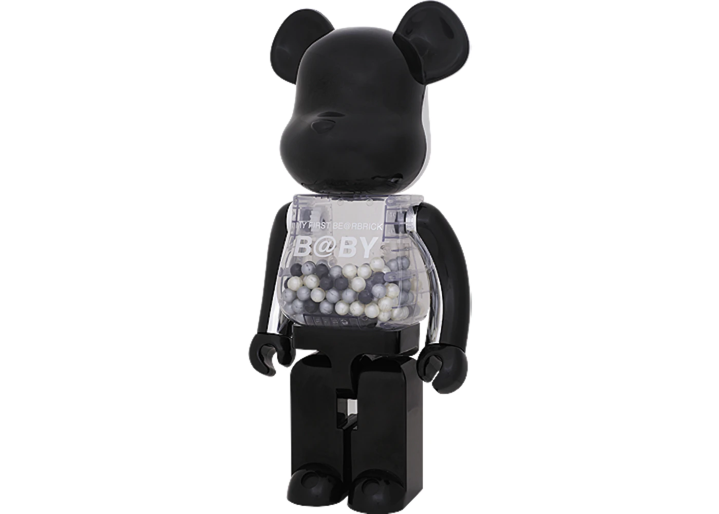 1000% BE@RBRICK MY FIRST B@BY MATT BLACK Bearbrick My First Baby Bearbrick 1000% Black/Silver - US
