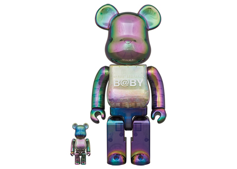 Bearbrick My First Baby Clear Ver. 100% & 400% Set Black Chrome - US