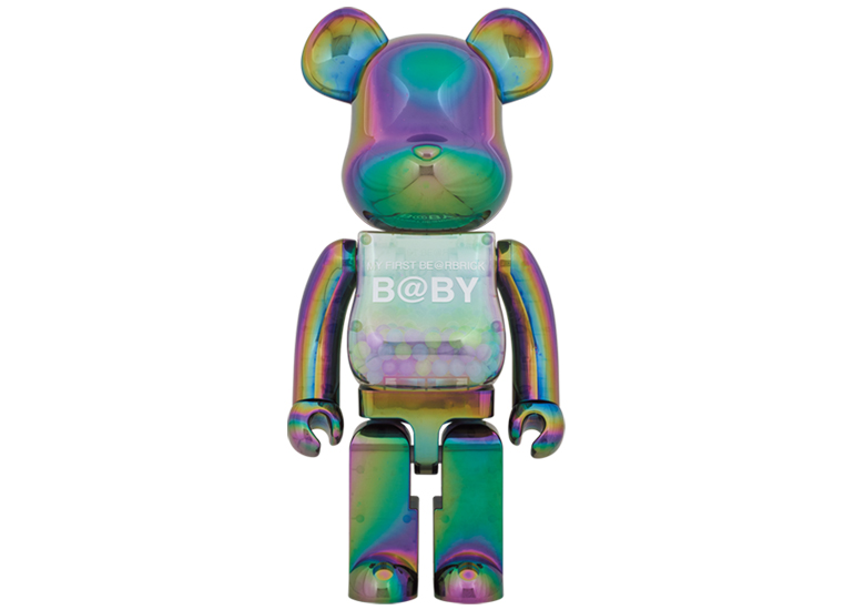 Bearbrick My First Baby Clear Ver. 1000% Black Chrome - US