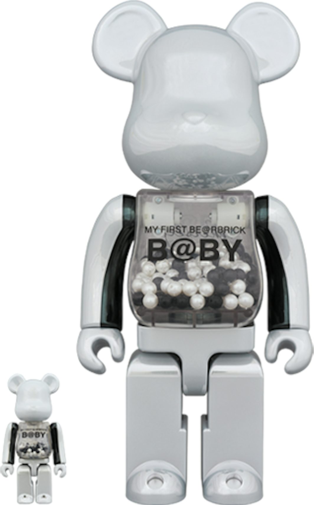 Bearbrick My First Baby Innersect Ver. 100% & 400% Set White - US