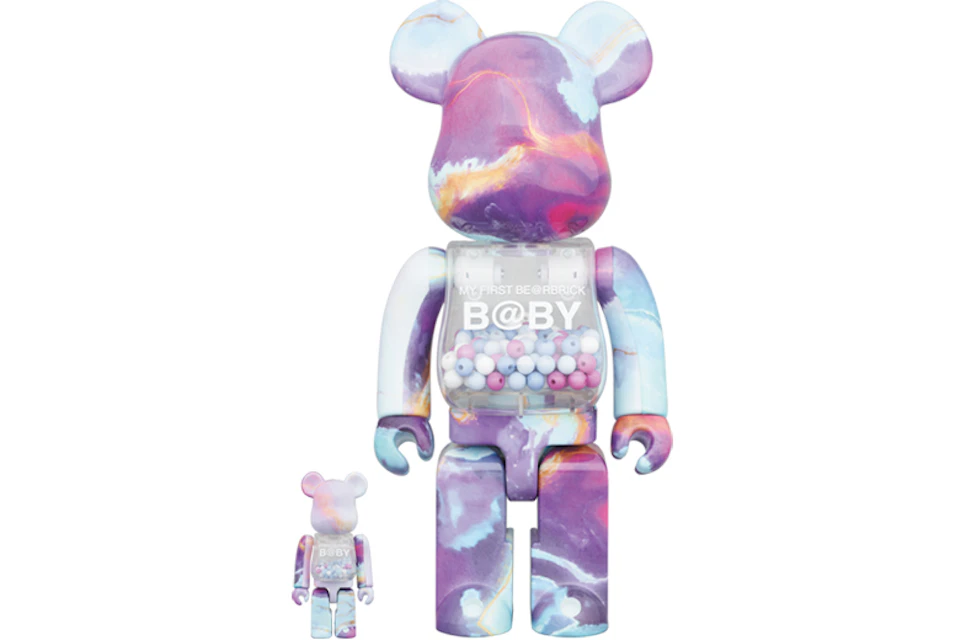 Bearbrick My First Baby Marble 100% & 400% Set