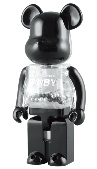 Bearbrick My First Bearbrick Baby (Black and Silver Version) 400% Black - US