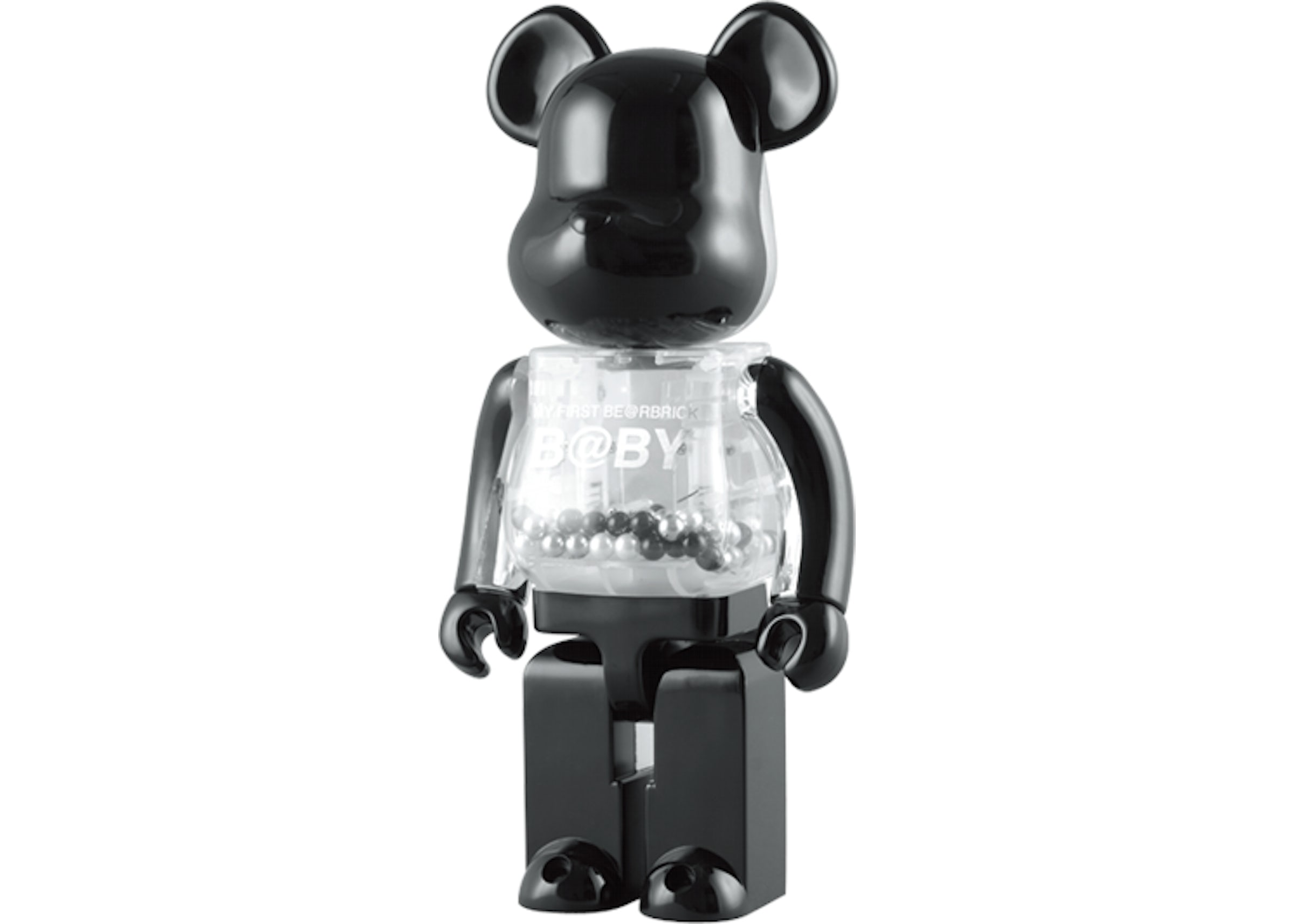 Bearbrick My First Bearbrick Baby (Black and Silver Version) 400% Black