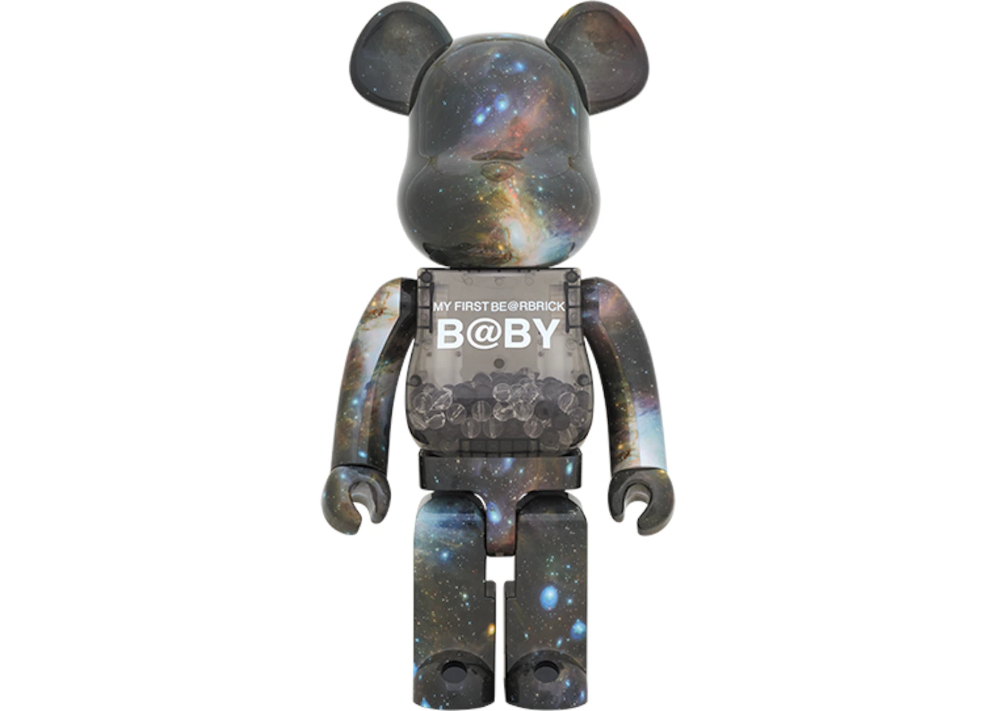 その他 MY FIRST BE@RBRICK B@BY CLEAR BLACK 1000 Bearbrick My First Bearbrick Baby Space Version 1000% Black - US