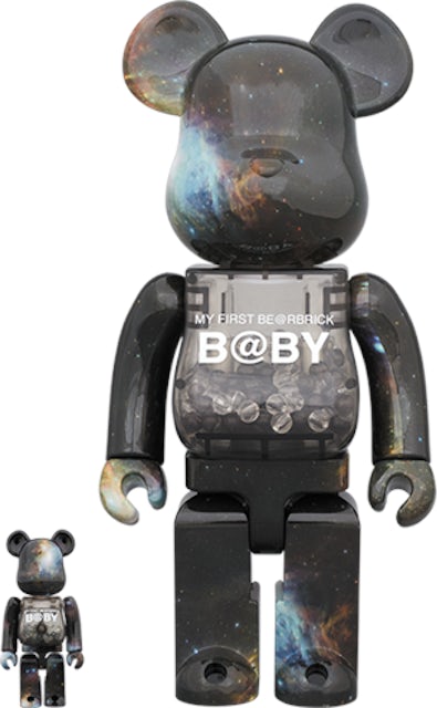 Bearbrick My First Bearbrick Baby Space Version 100% & 400% Black - US