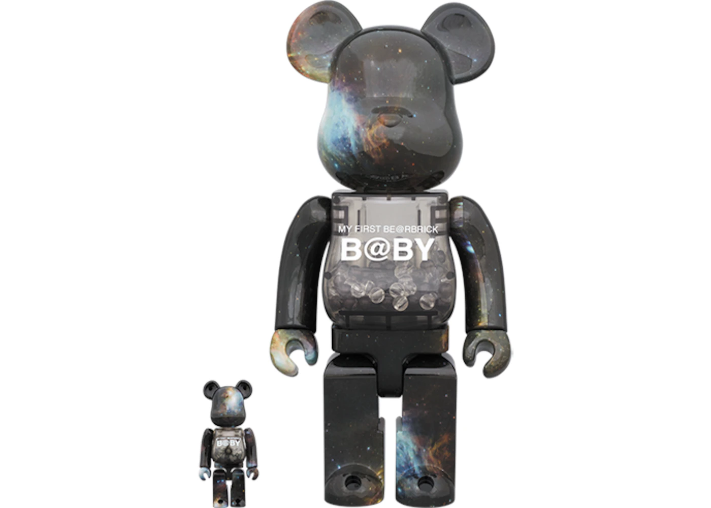 Bearbrick My First Bearbrick Baby Space Version 100% & 400% Black - US