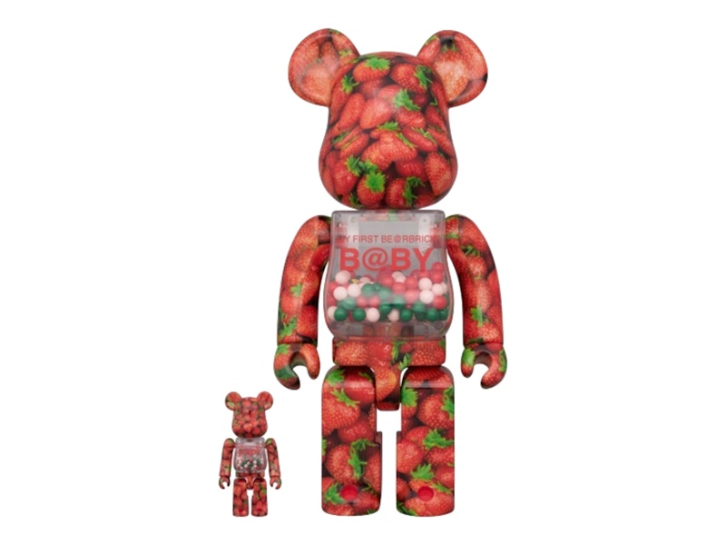 Bearbrick My First Bearbrick Strawberry 100% & 400% Set - US