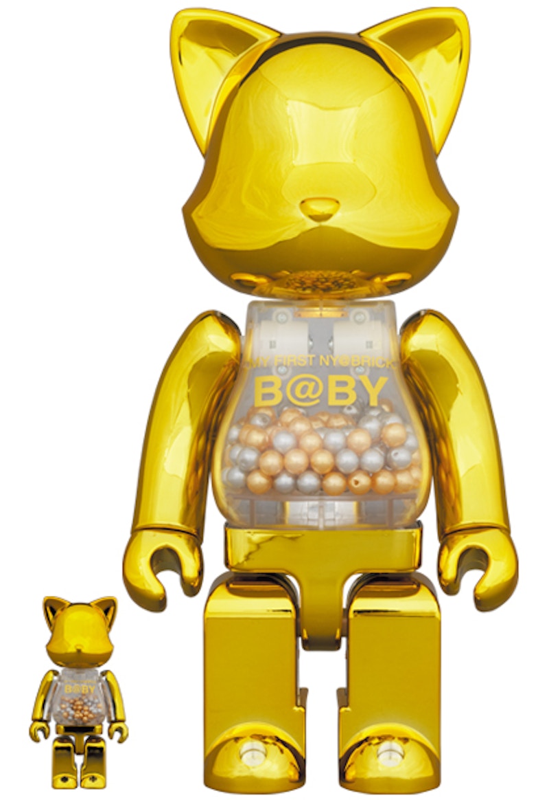 Bearbrick My First Rabbrick Baby 100% & 400% Set Gold - JP