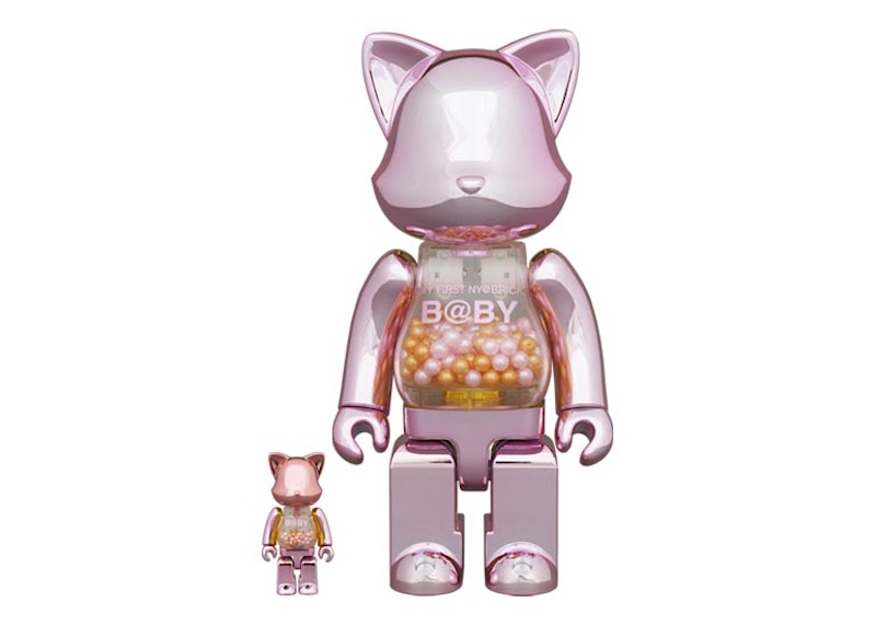 Bearbrick My First Rabbrick Baby 100% & 400% Set Pink Gold - JP