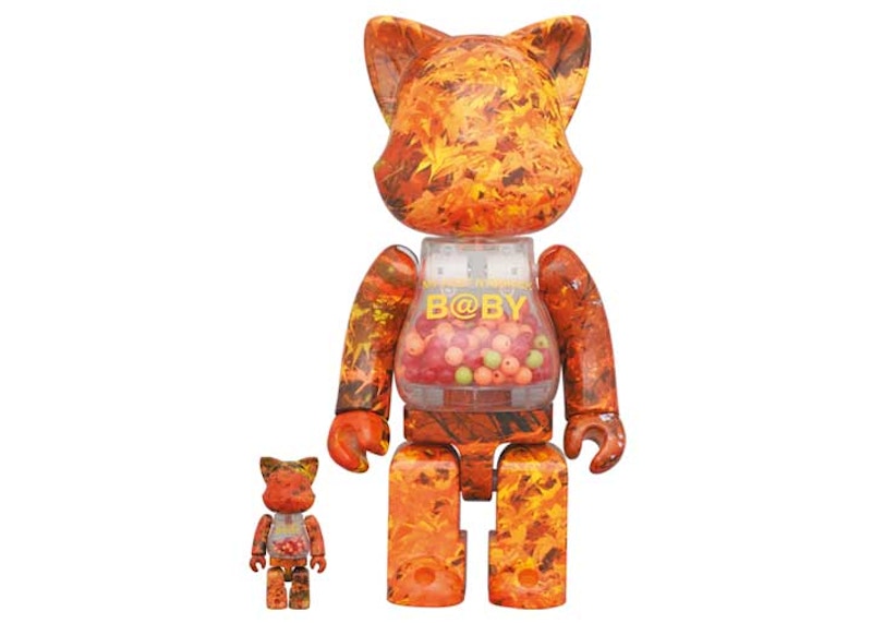 Bearbrick My First Nyabrick Baby Autumn Leaves Ver. 100% u0026 400% Set - US