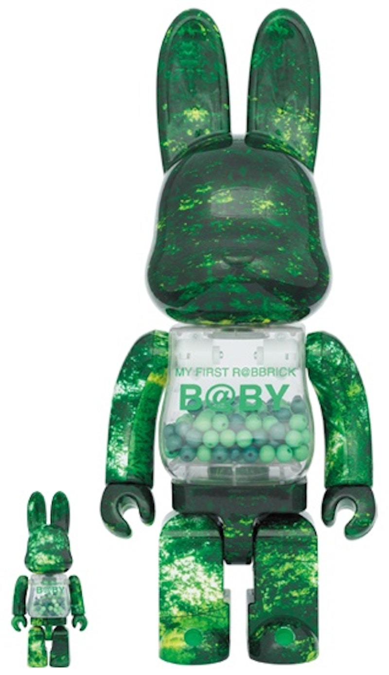 Bearbrick My First Rabbrick Baby 100% & 400% Set Forest Green