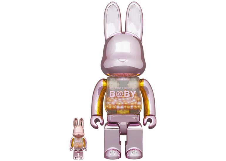 Bearbrick My First Baby Clear Ver. 100% & 400% Set Black Chrome - US