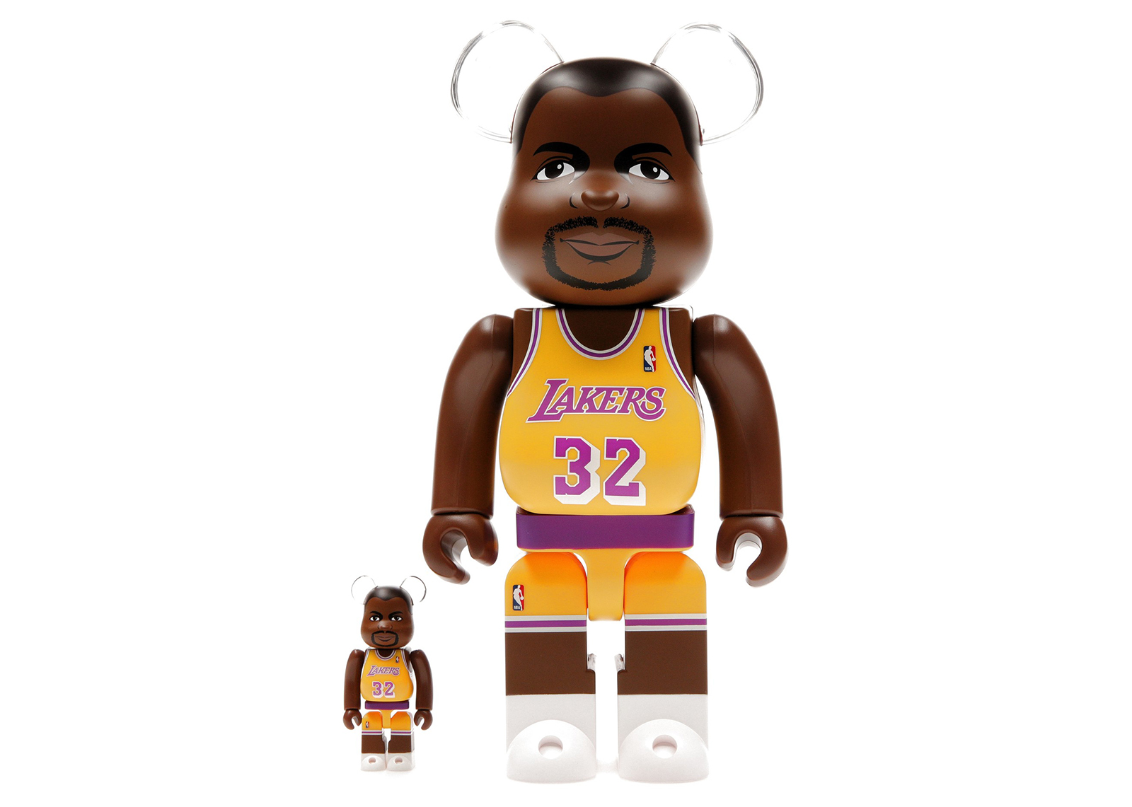 Bearbrick NBA Magic Johnson (Los Angeles Lakers) 100% & 400% Set - JP