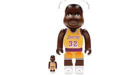 Bearbrick NBA Magic Johnson (Los Angeles Lakers) 100% & 400% Set