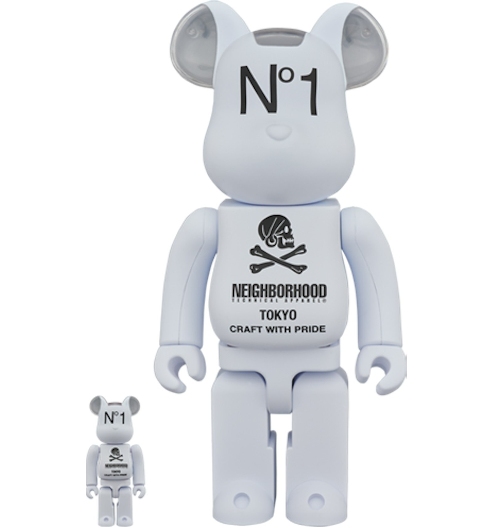 Bearbrick Neighborhood 100% & 400% Set White
