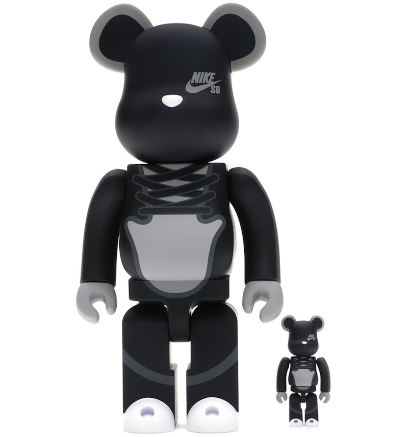 Bearbrick Nike SB 100% 400% Set Black US