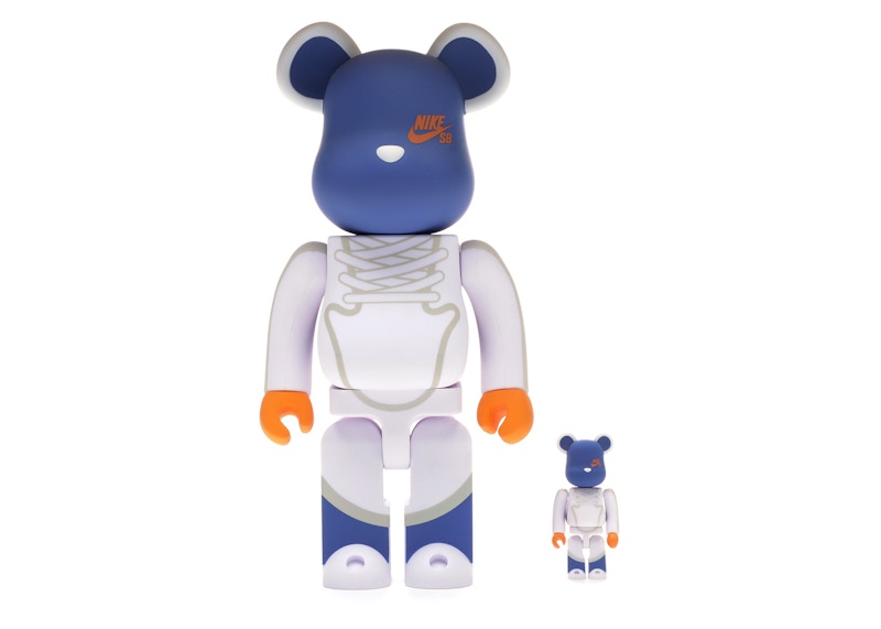 Bearbrick Nike SB 100% & 400% Set White/Blue